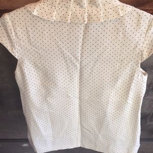 kate spade Tops - Cream with black dot ruffle blouse kate spade Tops - Cream with black dot ruffle blouse
